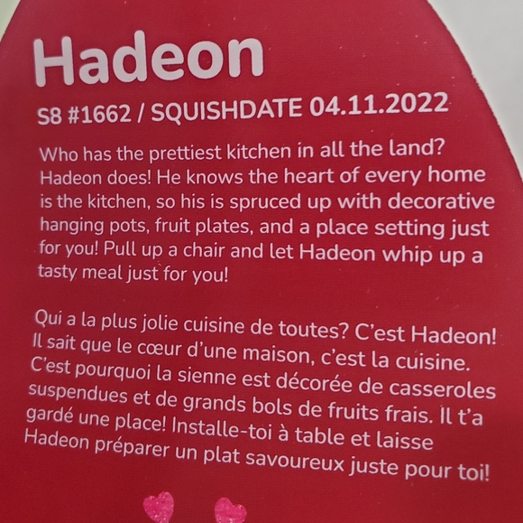 Hadeon the Grasshopper Valentines Squishmallow BNWT 8 Inch - Picture 8 of 8